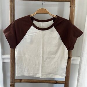 Pink Lounge Baby Tee | size M